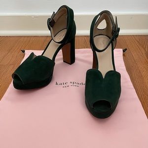 Kate Spade Green Suede Pumps